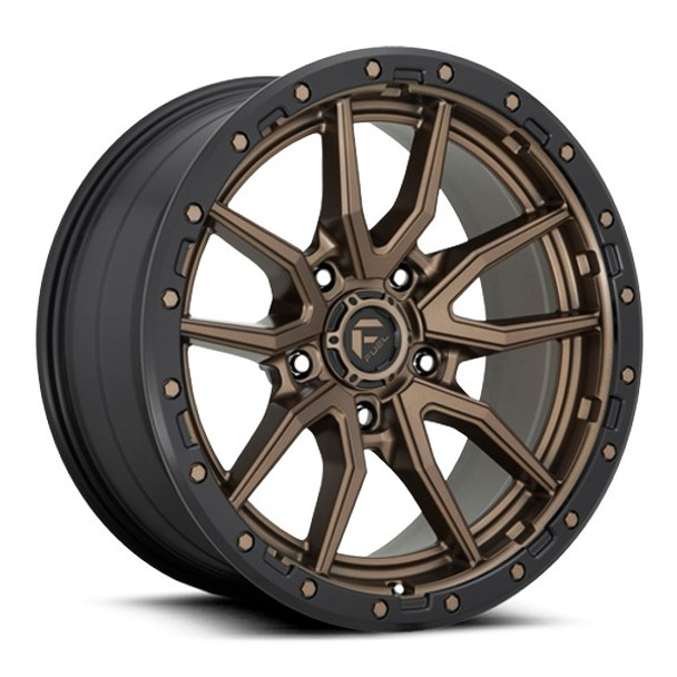 Fuel Offroad Wheels Rebel D681 Bronze with Black Lip 18x9 1mm Offset 5x127 (5x5) | Fits Jeep Wrangler 07-Present and Jeep Gladiator Fuel Offroad Wheels Rebel D681 Bronze with Black Lip 18x9 1mm Offset 5x127 (5x5) | Fits Jeep Wrangler 07-Present and Jeep Gladiator