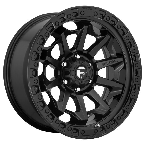Fuel Offroad Wheels Covert D694 Matte Black 18x9 20mm Offset 5x127 (5x5) | Fits Jeep Wrangler 07-Present and Jeep Gladiator