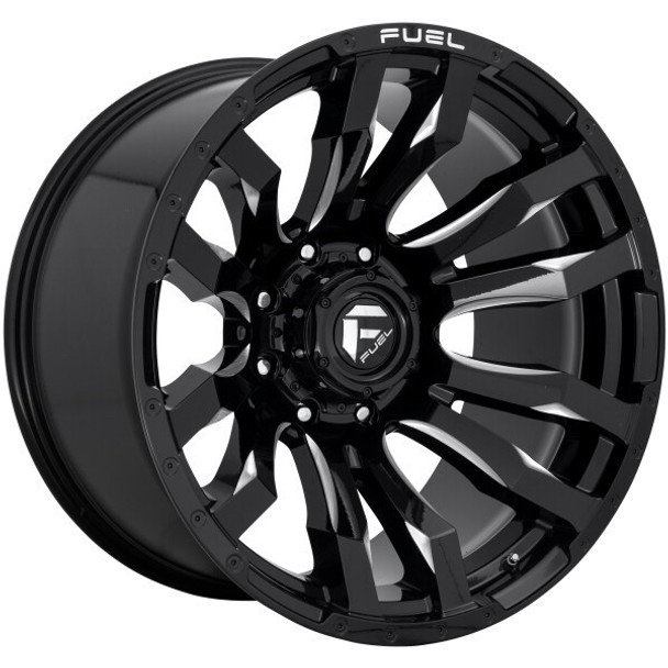 Fuel Offroad Wheels Blitz D673 Gloss Black Milled 20x9 1mm Offset 8x165.1 (8x6.5) Fuel Offroad Wheels Blitz D673 Gloss Black Milled 20x9 1mm Offset 8x165.1 (8x6.5)