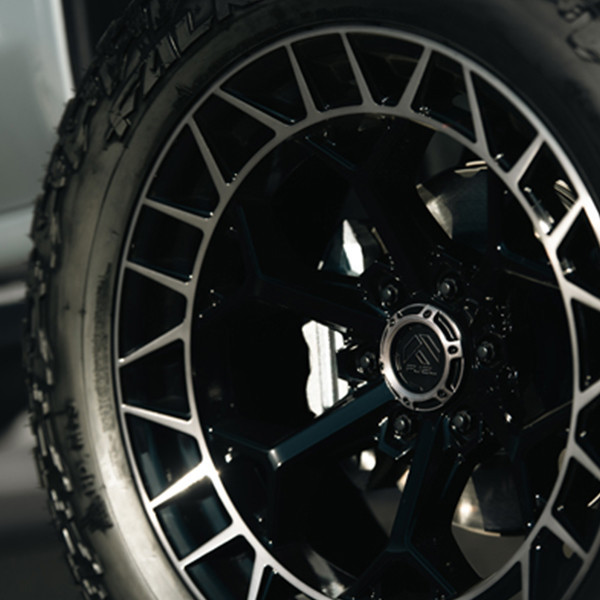 Fuel Offroad Wheels Charger FC873 Gloss Black Brushed Face Dark Tint 20x9 1mm Offset 6x135