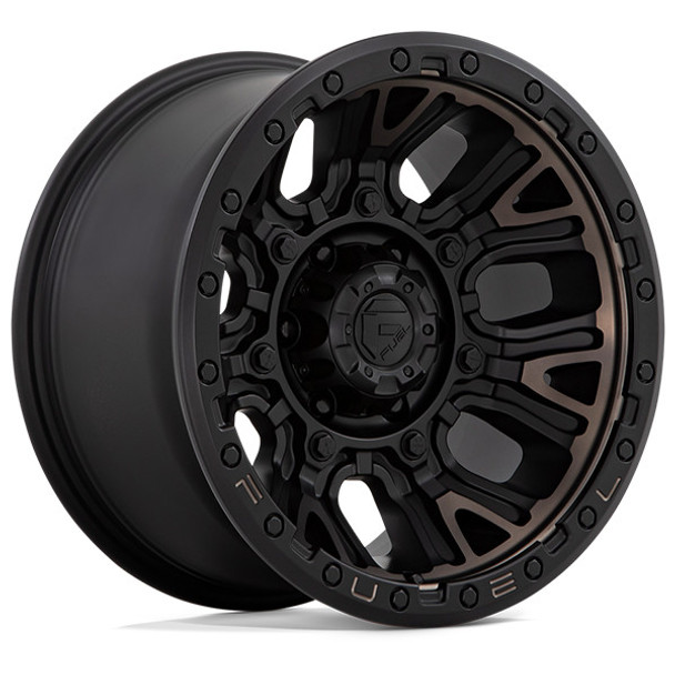 Fuel Offroad Wheels Traction D824 Matte Black With Double Dark Tint 20x9 1mm Offset 5x127 (5x5) | Fits Jeep Wrangler 07-Present and Jeep Gladiator