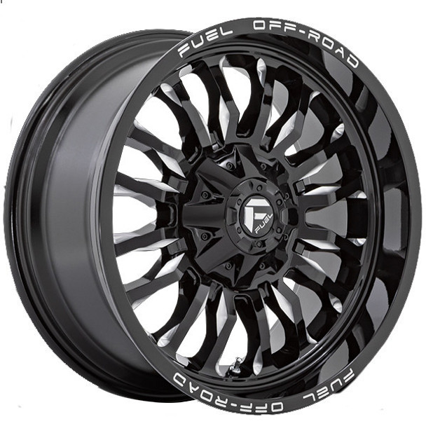 Fuel Offroad Wheels ARC D795 Gloss Black Milled 20x10 -18mm Offset 8x165.1 (8x6.5) Fuel Offroad Wheels ARC D795 Gloss Black Milled 20x10 -18mm Offset 8x165.1 (8x6.5)