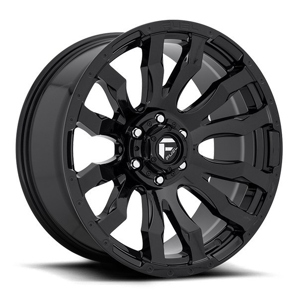 Fuel Offroad Wheels Blitz D675 Gloss Black 22x12 -44mm Offset 8x165.1 (8x6.5)