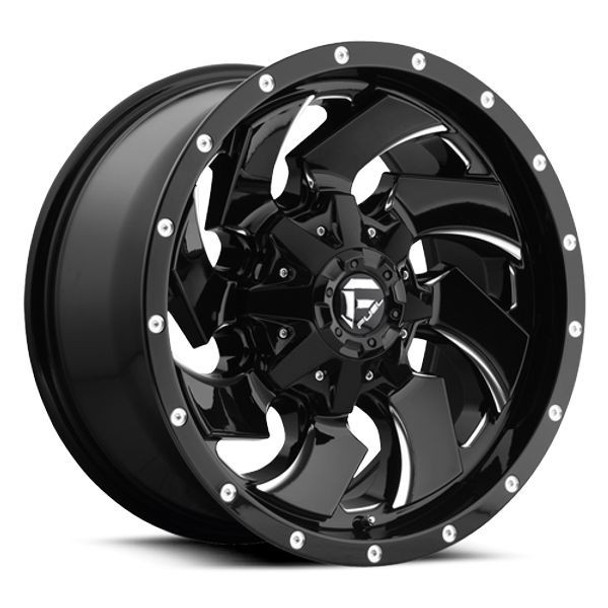 Fuel Offroad Wheels Cleaver D574 Gloss Black Milled 20x10 -18mm Offset 5x139.7 (5x5.5),5x150 Fuel Offroad Wheels Cleaver D574 Gloss Black Milled 20x10 -18mm Offset 5x139.7 (5x5.5),5x150