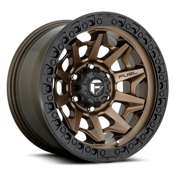 Fuel Offroad Wheels Covert D696 Matte Bronze w/ Black Ring 18x9 -12mm Offset 6x135