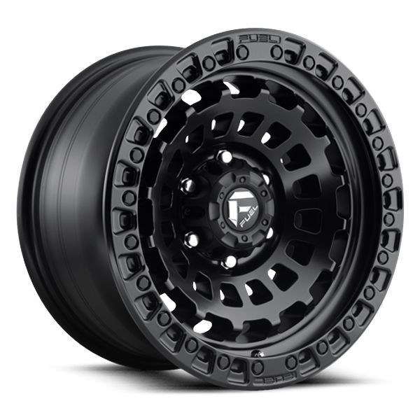 Fuel Offroad Wheels Zephyr D633 Matte Black 17x9 1mm Offset 5x127 (5x5) | Fits Jeep Wrangler 07-Present and Jeep Gladiator
