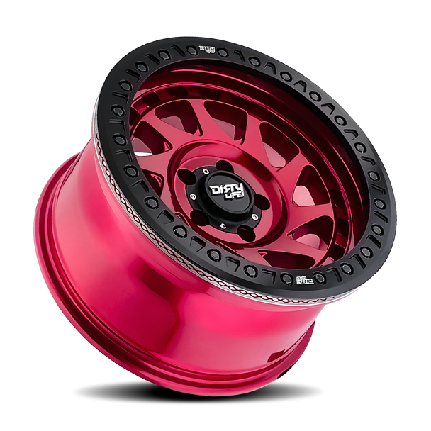 DirtyLife Wheels Enigma Race Beadlock 9313 Crimson Candy Red 17x9 -12mm Offset 8x170 DirtyLife Wheels Enigma Race Beadlock 9313 Crimson Candy Red 17x9 -12mm Offset 8x170