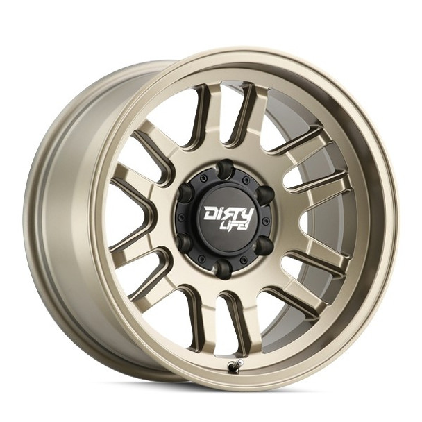 DirtyLife Wheels Canyon 9310 Satin Gold 17x9 0mm Offset 5x139.7 (5x5.5)
