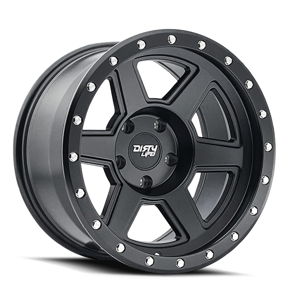 DirtyLife Wheels Compound 9315 Matte Black 17x9 -38mm Offset 8x165.1 (8x6.5)