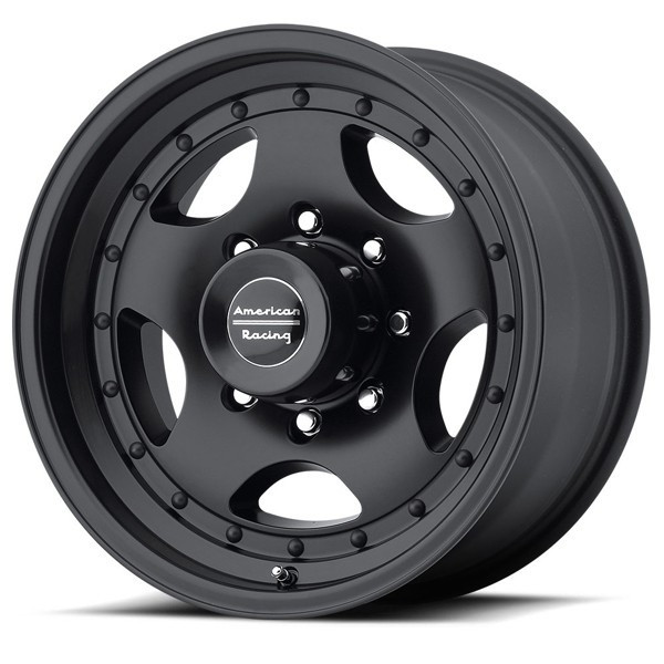 American Racing Wheels AR23 Satin Black 15x7 -6mm Offset 5x120.7 (5x4.75)