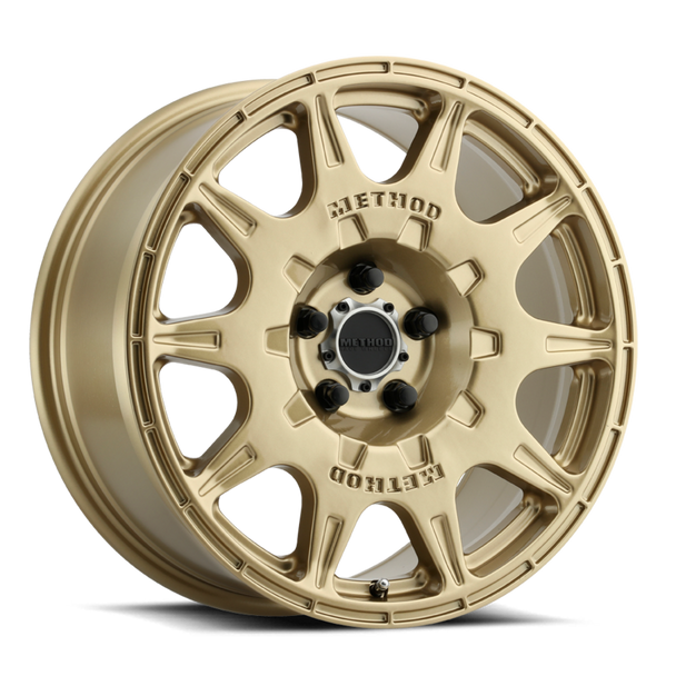 Method MR502 RALLY 17x8 +38mm Offset 5x4.5 67.1mm CB Gold Wheel