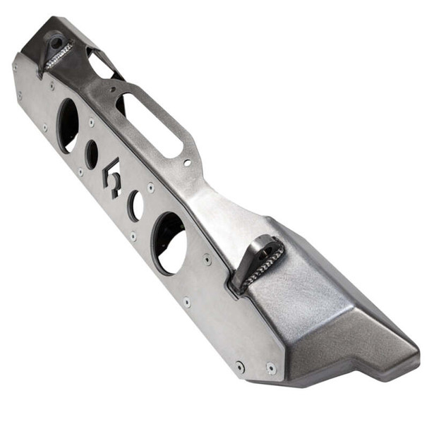 Artec Industries | Powdercoat Nighthawk Front Bumper with Aluminum Skid for JK, JL, and JT - Black Powdercoat | Fits Jeep Wrangler JK/JL / Jeep Gladiator JT | JJ8015