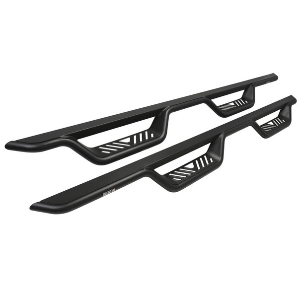 Westin 07-21 Toyota Tundra CrewMax Outlaw Drop Nerf Step Bars - Textured Black