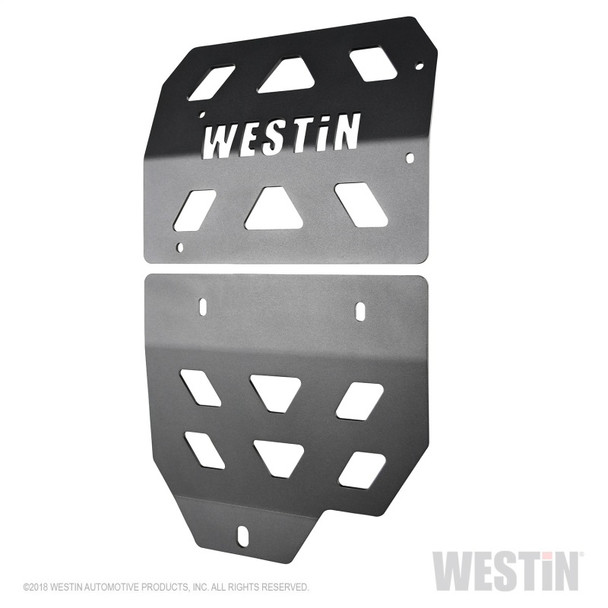 Westin 18-22 Jeep Wrangler JL Transmission Pan Skid Plate - Textured Black