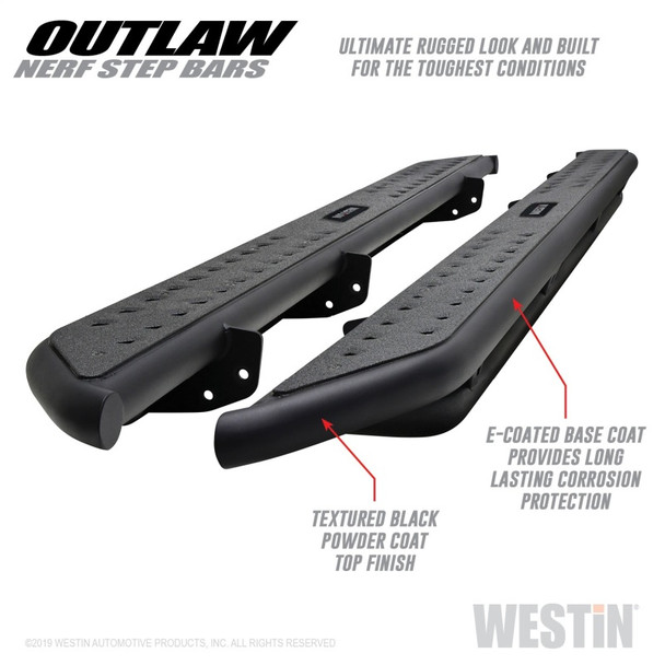 Westin 2019 Dodge Ram Crew Cab ( Excludes 1500 Classic) Outlaw Nerf Step Bars