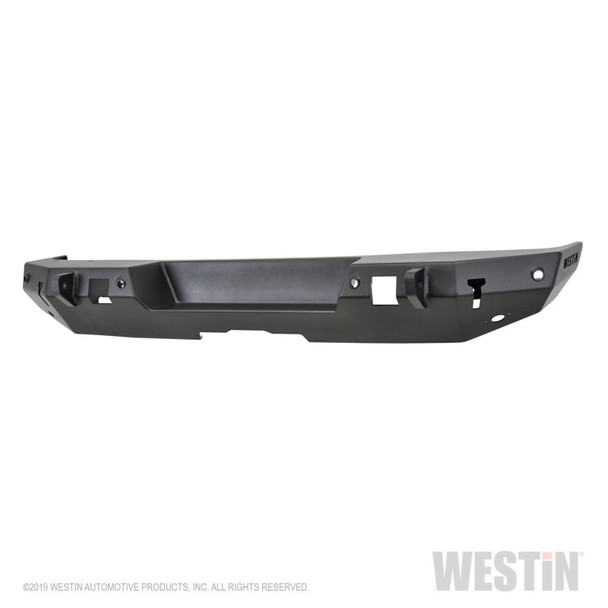 Westin 18-19 Jeep Wrangler JL WJ2 Rear Bumper w/ Sensors (Excl. Wrangler JK) - Textured Black