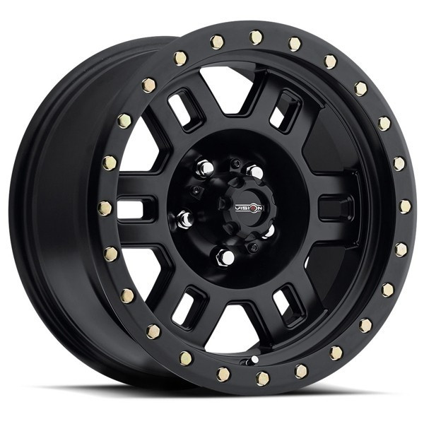 Vision 398 - 18x9 - 5x127 BP - -12mm Offset - Black Wheel