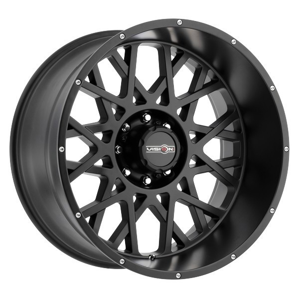 Vision 412 - 18x9 - 6x139.7 BP - 12mm Offset - Black Wheel