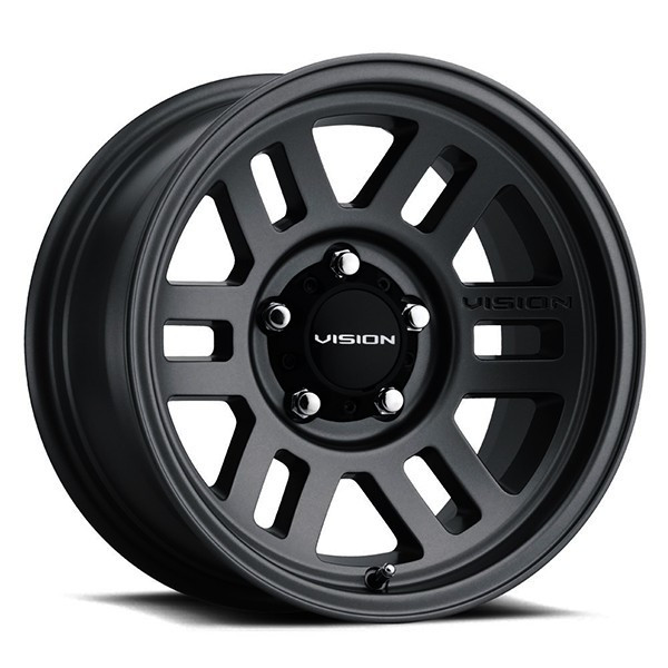 Vision 355 - 17x9 - 5x139.7 BP - -12mm Offset - Black Wheel