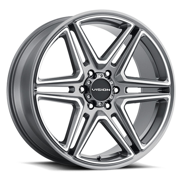Vision 476 - 22x9.5 - 6x135 BP - 30mm Offset - Gunmetal Wheel