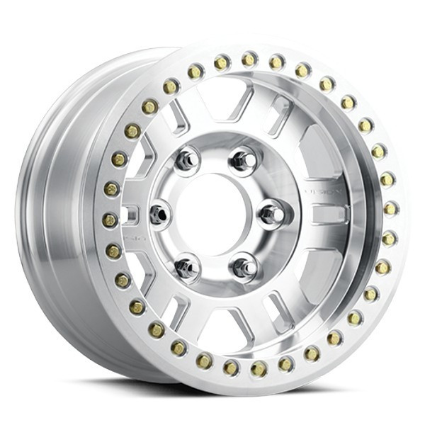 Vision 398 - 17x8.5 - 5x139.7 BP - -15mm Offset - Silver Wheel