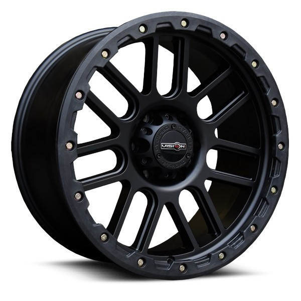 Vision 111 - 17x9 - 6x139.7 BP - -12mm Offset - Black Wheel