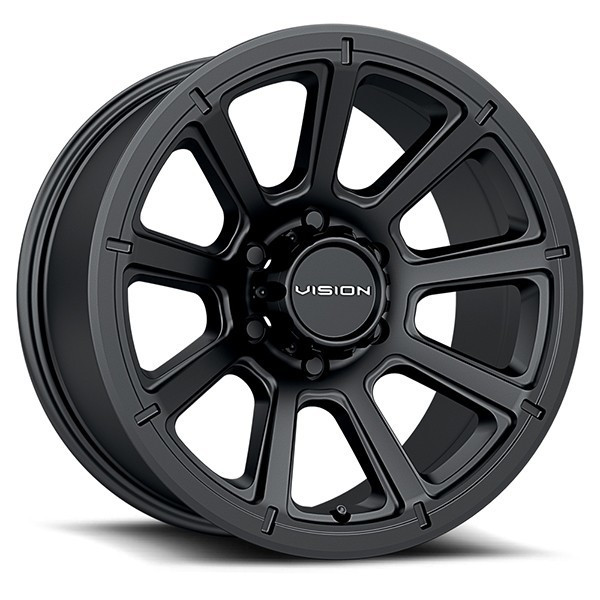 Vision 353 - 17x8.5 - 8x170 BP - 18mm Offset - Black Wheel