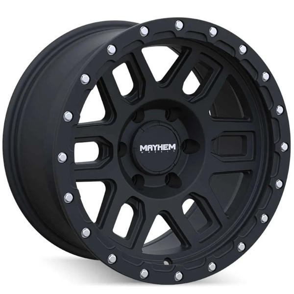 Mayhem 8304 - 17x9 - 5x127 BP - -12mm Offset - Black Wheel