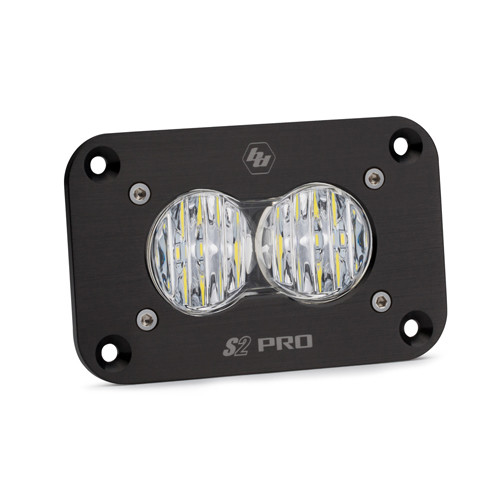 LED Work Light Flush Mount Clear Lens Wide Cornering Pattern S2 Pro