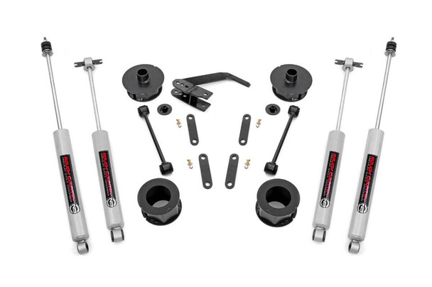 Rough Country Series II 2.5in Suspension Lift Kit w/Premium N3 Shocks |65730-Fits Jeep Wrangler JK