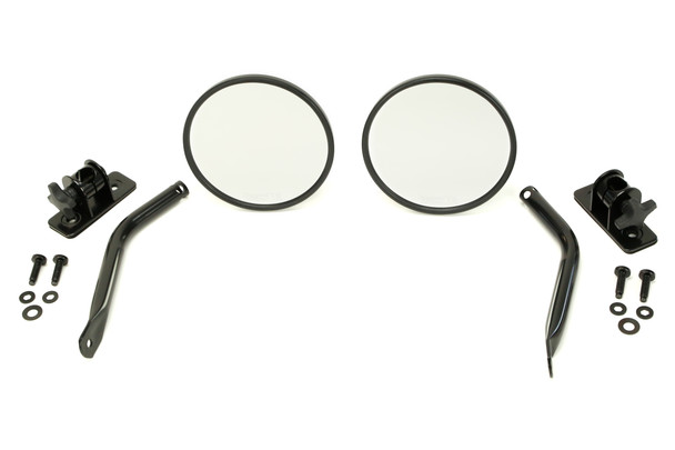 Rugged Ridge Quick Release Mirror Relocation Kit Black |11025.10-Fits Jeep Wrangler JK / Jeep Wrangler LJ / Jeep Wrangler TJ
