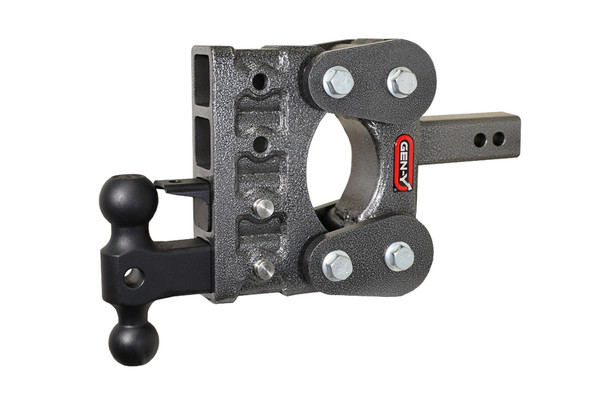 GEN-Y Hitch Boss Torsion-Flex 2in Shank, 5in Drop,10K Hitch, Versa-Ball and Pintle Lock |GH-1024