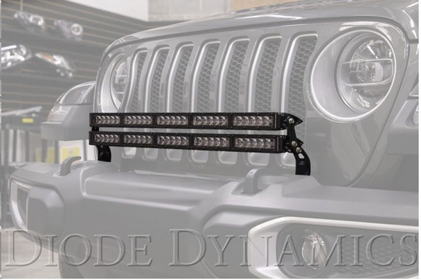 Diode Dynamics 30in Bumper Dual Light Bar Kit, White Driving |DD6083-Fits Jeep Gladiator JT / Jeep Wrangler JL