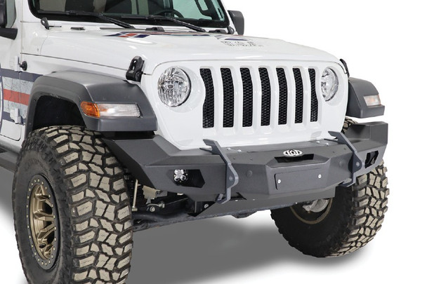 LOD Black Ops Full-Width Winch Front Bumper - Bare Steel |JFB1880-Fits Jeep Gladiator JT / Jeep Wrangler JL / Jeep Wrangler JK