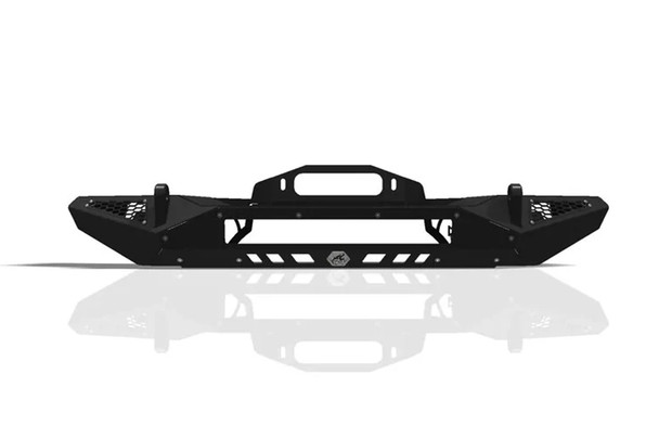 Crawltek Blaze Front Bumper w/ 20in Light Mount - Black |JL12101-Fits Jeep Gladiator JT / Jeep Wrangler JL