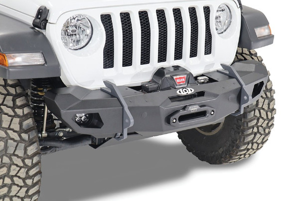 LOD Black Ops Shorty Winch Front Bumper - Black |JFB1885-Fits Jeep Gladiator JT / Jeep Wrangler JL / Jeep Wrangler JK