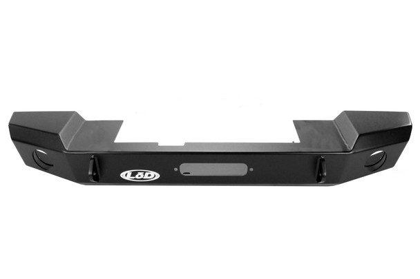 LOD Signature Series Mid-Width Front Bumper w/NO GUARD Black Powder Coated |JFB0741-Fits Jeep Wrangler JK