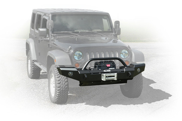 LOD Signature Series Full Width Front Bumper w/Bull Bar Black Powder Coated |JFB0753-Fits Jeep Wrangler JK