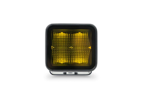 DV8 Offroad 3-Inch Elite Cube Series LED Amber Pod Light - Single Pod, No Wiring Harness |BE3EW40W-A