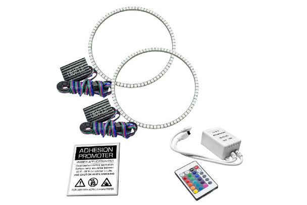 Oracle Surface Mount LED Headlight Halo Kit - ColorSHIFT Simple Controller |3947-504-Fits Jeep Wrangler TJ