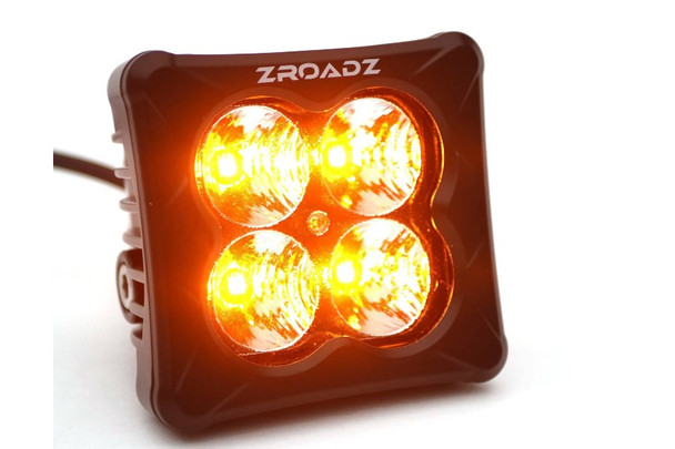 ZROADZ 3 inch LED Light Pod, G2 Series, Amber, Flood Beam, 1 Piece |Z30BC12W-D3A
