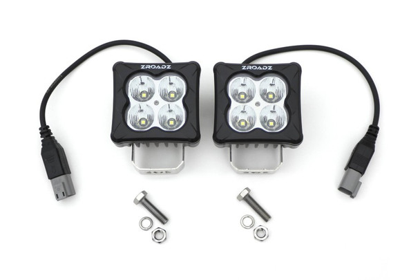 ZROADZ 3-inch LED Light Pod Set, G2 Series, Bright White, Flood Beam, 2 Piece |Z30BC20W-D3F-2