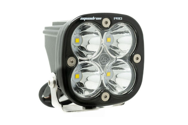 Baja Designs Squadron Pro Black LED Auxiliary Light Pod, Spot - Clear |490001
