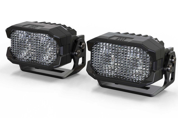 Morimoto 2Banger HXB LED Pod Flood, White, Pair |BAF110
