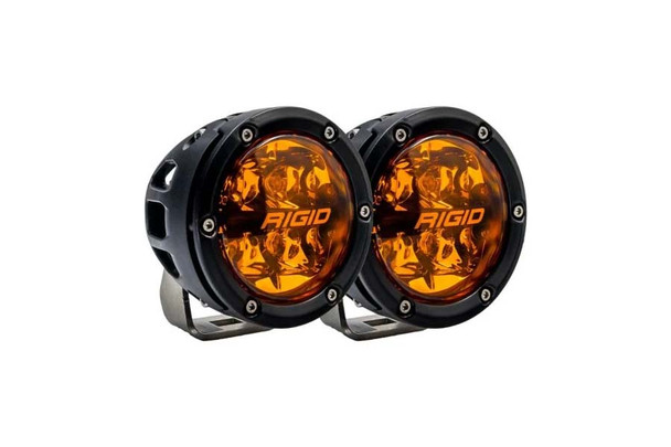 Rigid Industries 360-Series 4in Spot w/Amber PRO Lens - Pair |36123