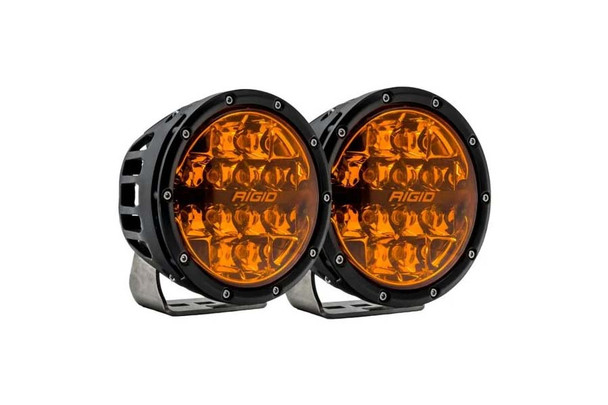 Rigid Industries 360-Series 6in Spot w/Amber PRO Lens - Pair |36210