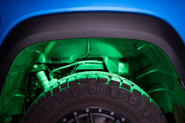 Diode Dynamics Stage Series Single-Color LED Rock Light - Green, Hookup |DD7432