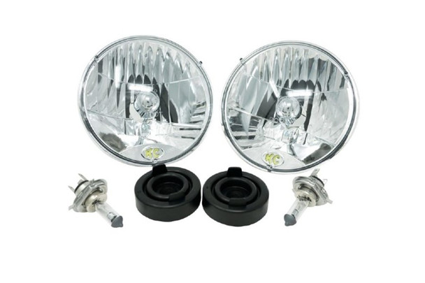 KC HiLiTES 7in Halogen Headlight Set |42301-Fits Jeep Wrangler TJ