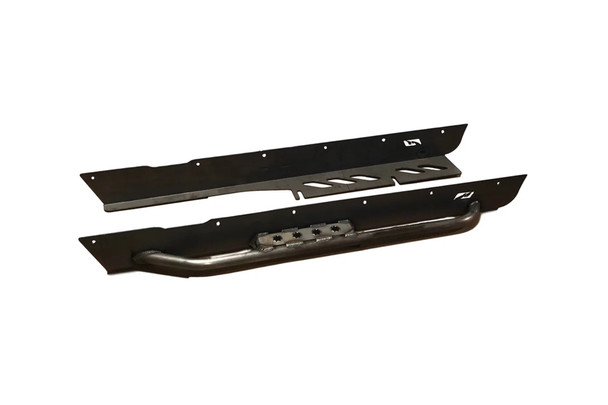 Motobilt Full Length Rock Guards w/ Step (Notched) |MB1064-S-FND-Fits Jeep Wrangler LJ