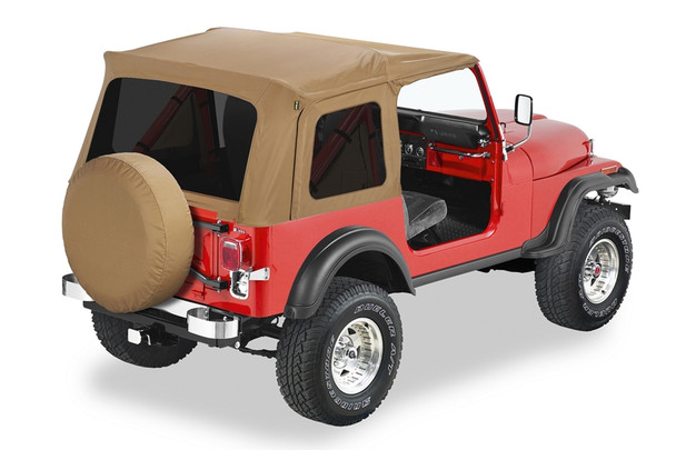 Bestop Supertop Classic Replacement Soft Top - Spice |54599-37-Fits Jeep Wrangler YJ / CJ7